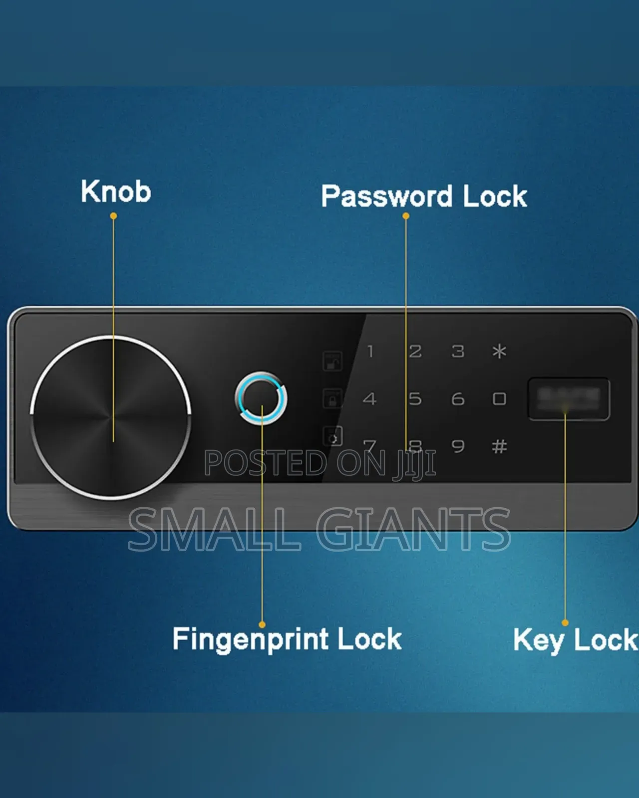 Biometric Safe Box With Digital Keypad