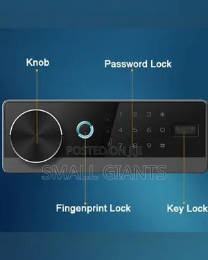 Biometric Safe Box With Digital Keypad