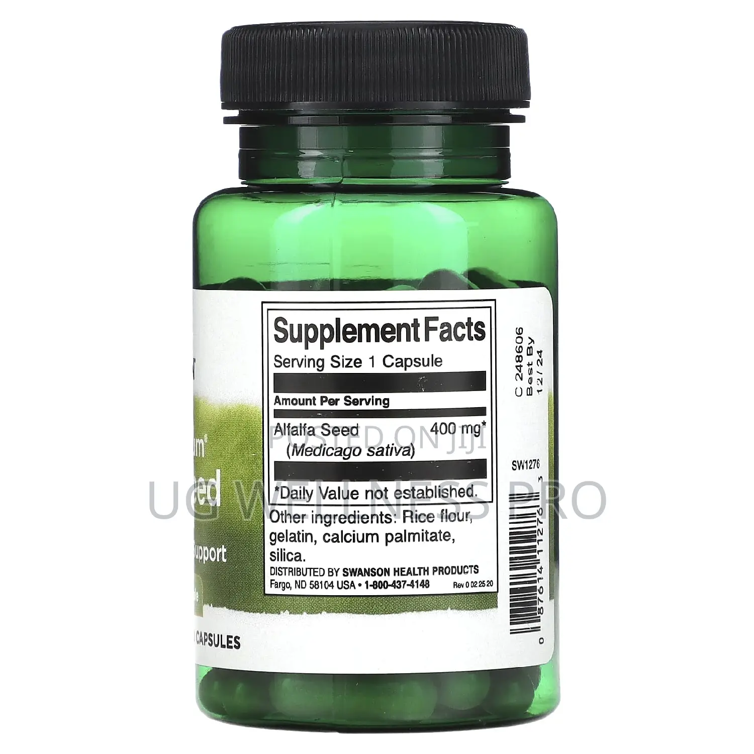 Swanson, Full Spectrum Alfalfa Seed, 400 Mg, 60 Capsules