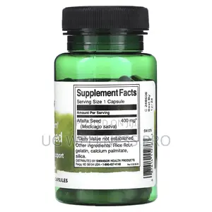 Swanson, Full Spectrum Alfalfa Seed, 400 Mg, 60 Capsules