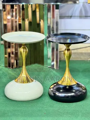 Side Coffee Tables With Gold Stands