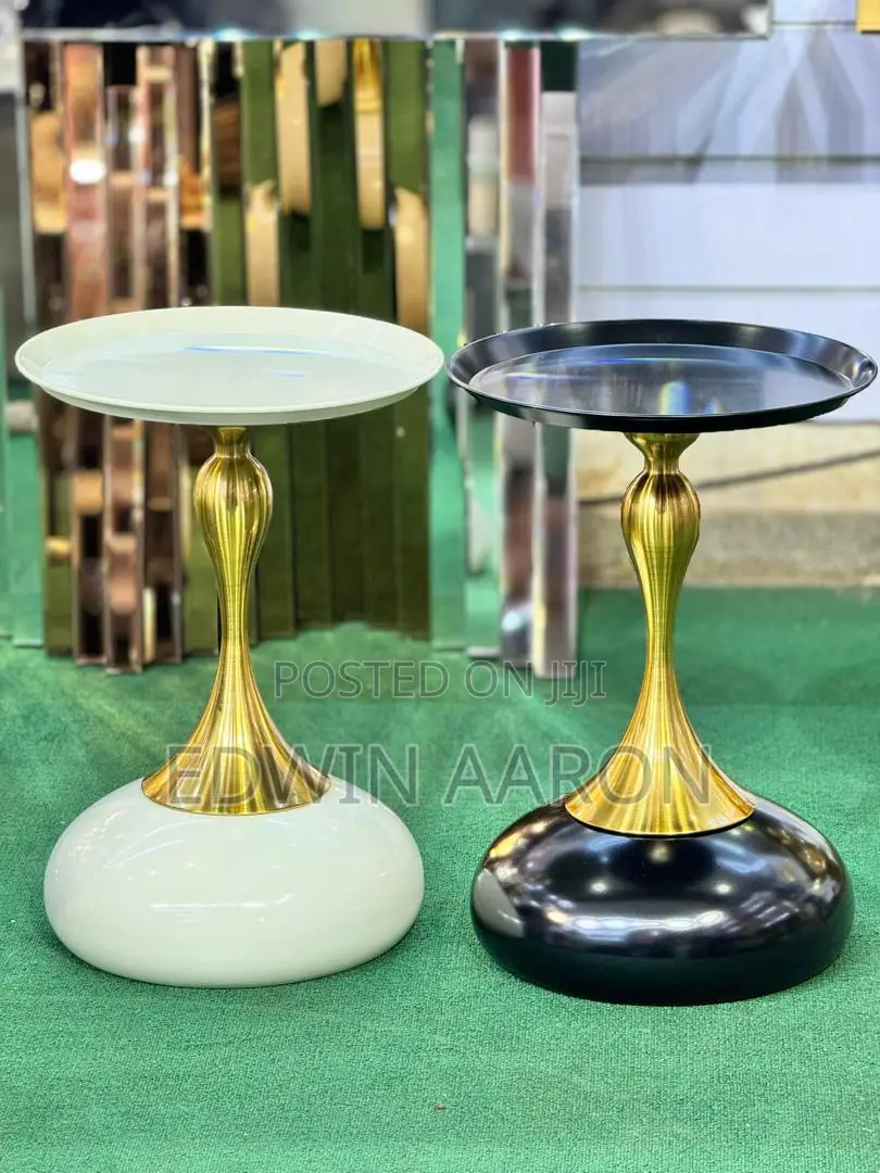 Side Coffee Tables With Gold Stands