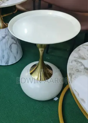 Side Coffee Tables With Gold Stands