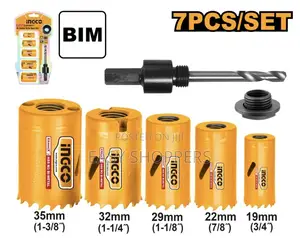 Ingco 7 PCS Bi-Metal Hole Saw Set
