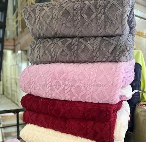 Maroon 3pc Comforter Duvet- Tufted Fleece Comforter