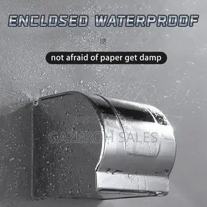 Elegant Stainless Steel Enclosed Toilet Paper Holder