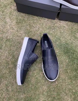 Original Black Men’S Ecco Casual Leather Shoes