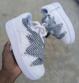 Original White Air Force 1 LANVIN Chunky Laces Sneakers