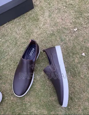 Original Dark Tan Low Ecco Casual Leather Shoes