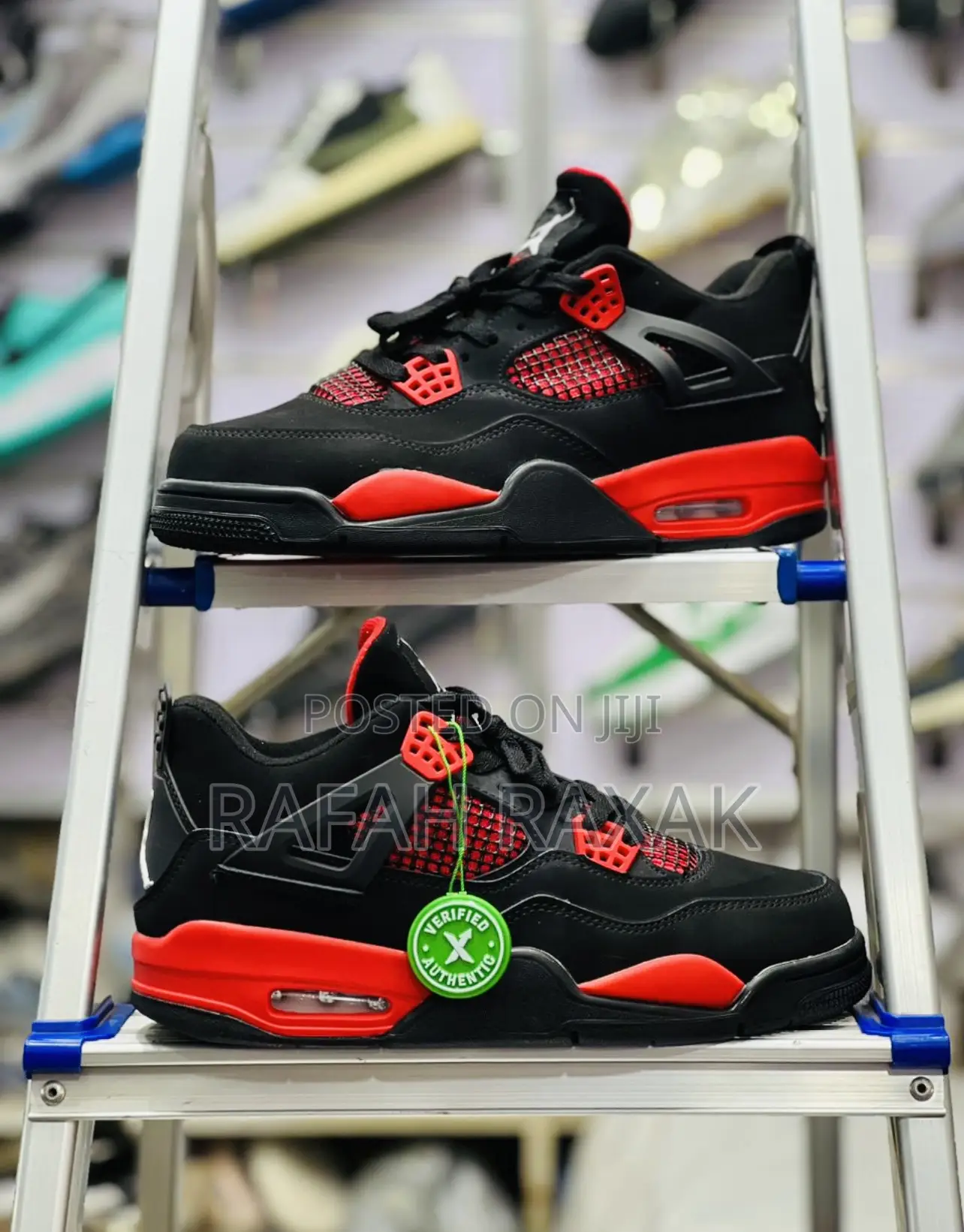 Original Air Jordan 4 Retro Thunder Red Sneaker
