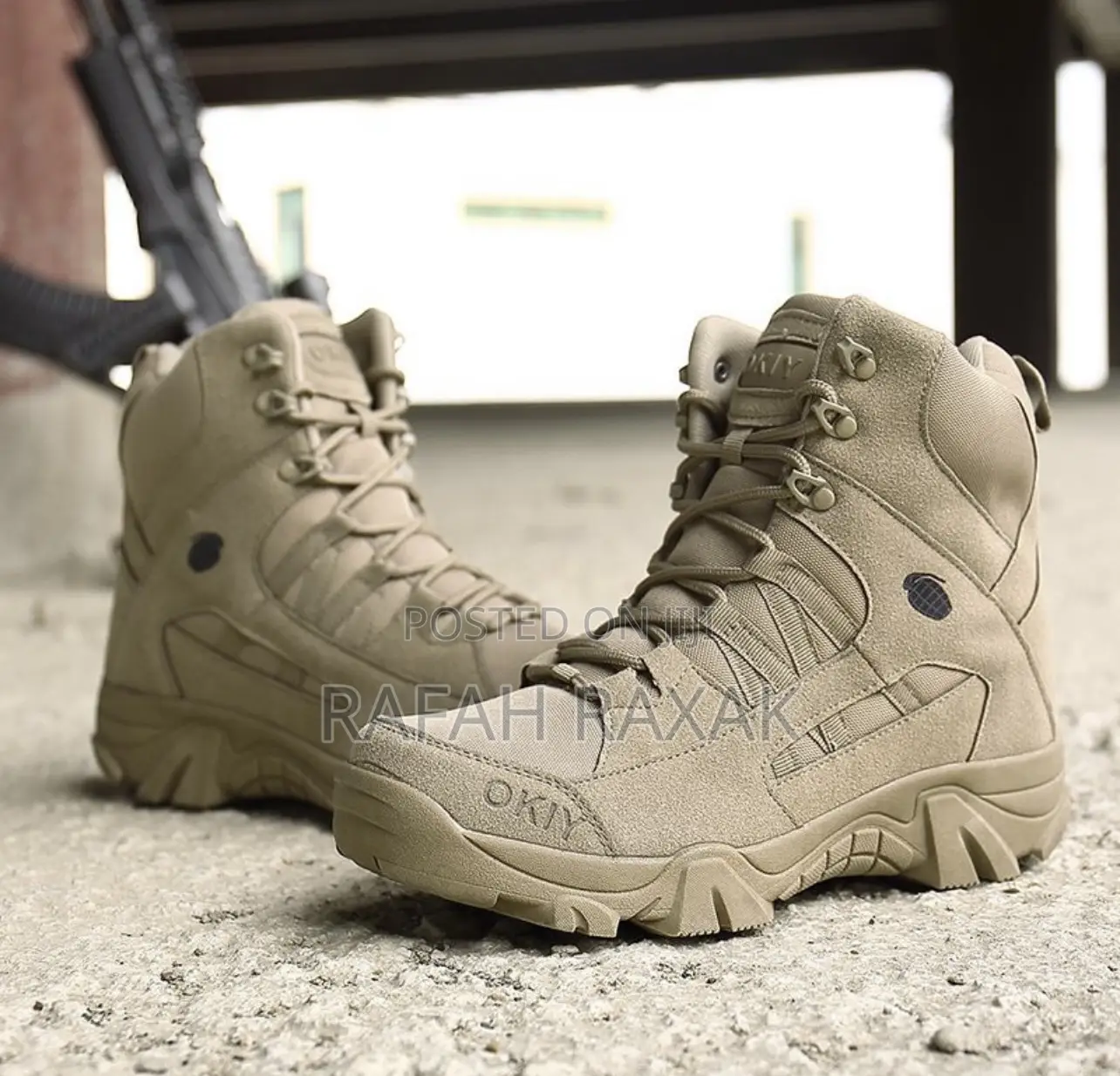 Original Men’S OKIY Army Desert Military Boots