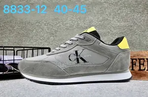 Original Male Grey Calvin Klein CK Sneakers