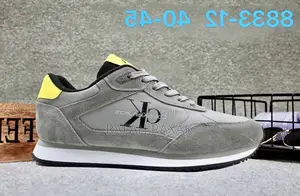 Original Male Grey Calvin Klein CK Sneakers