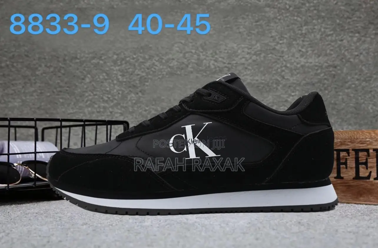 Original Black Calvin Klein Jeans Retro Runner Sneakers