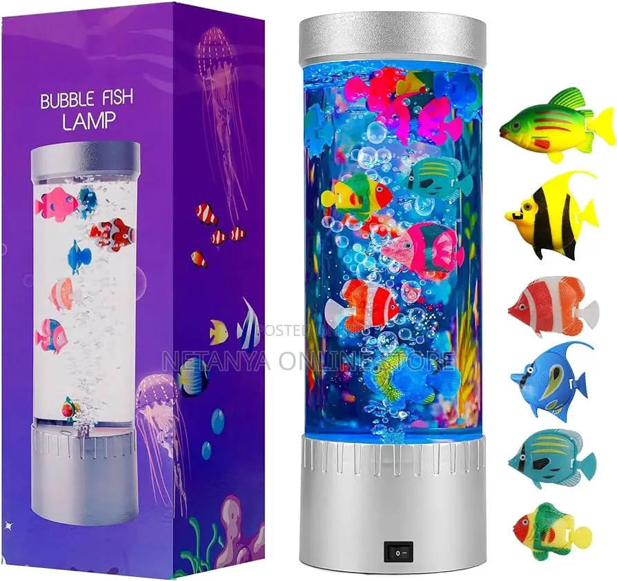 Multicolor Bubble Fish Lamp