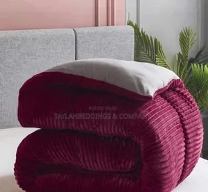 Fleece Comforter Set -Super Soft Warm Fluffy Coral Bedding