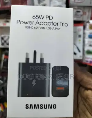 65W PD Power Adapter Trio Samsung