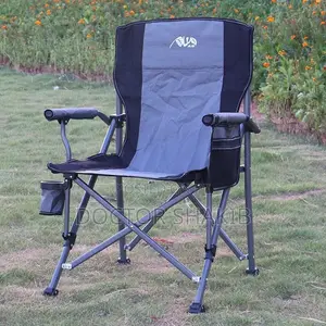 Durable Foldable Metallic Chair With Storage Bag