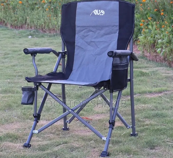 Durable Foldable Metallic Chair With Storage Bag