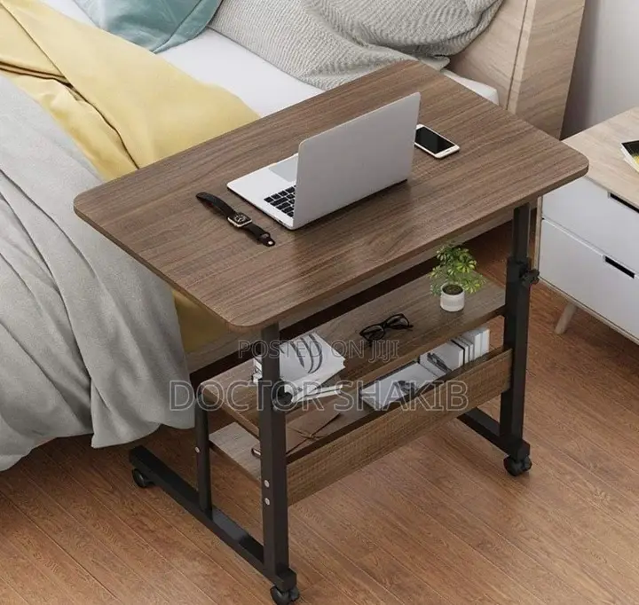 Adjustable 2-Layer Wooden Laptop Table