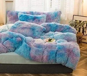 3PCS Shaggy Duvet Cover Bedding Set - Fluffy Comforter
