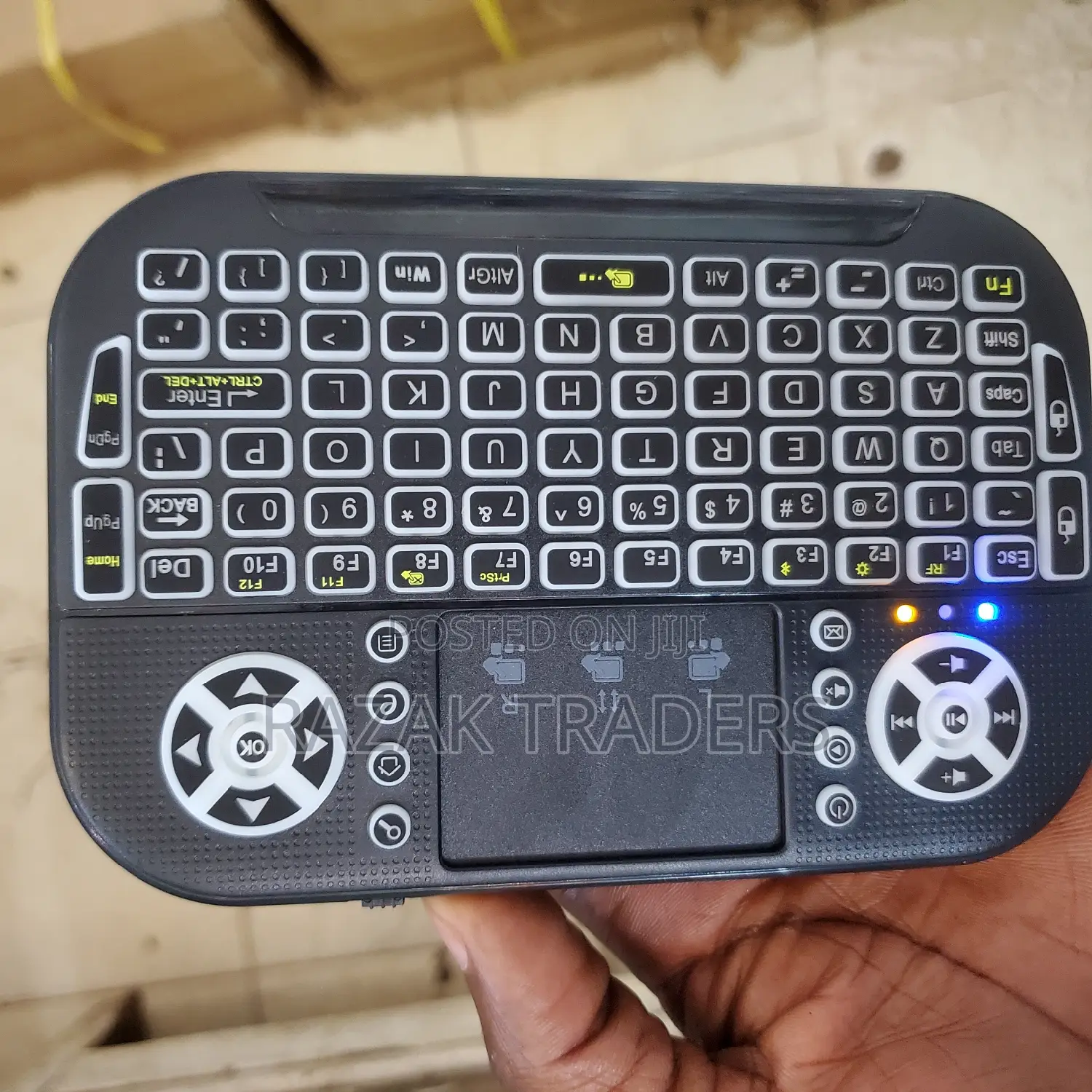 Mini Wireless Keyboard With Touchpad Mouse LED Backlight