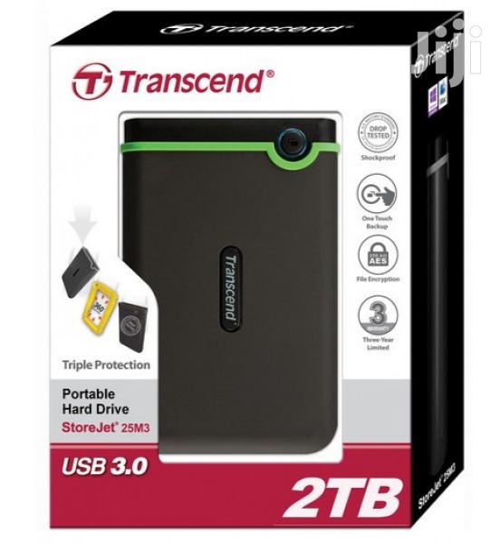 Authentic Transcend External Hard Drive 3.0 2TB Shockproof