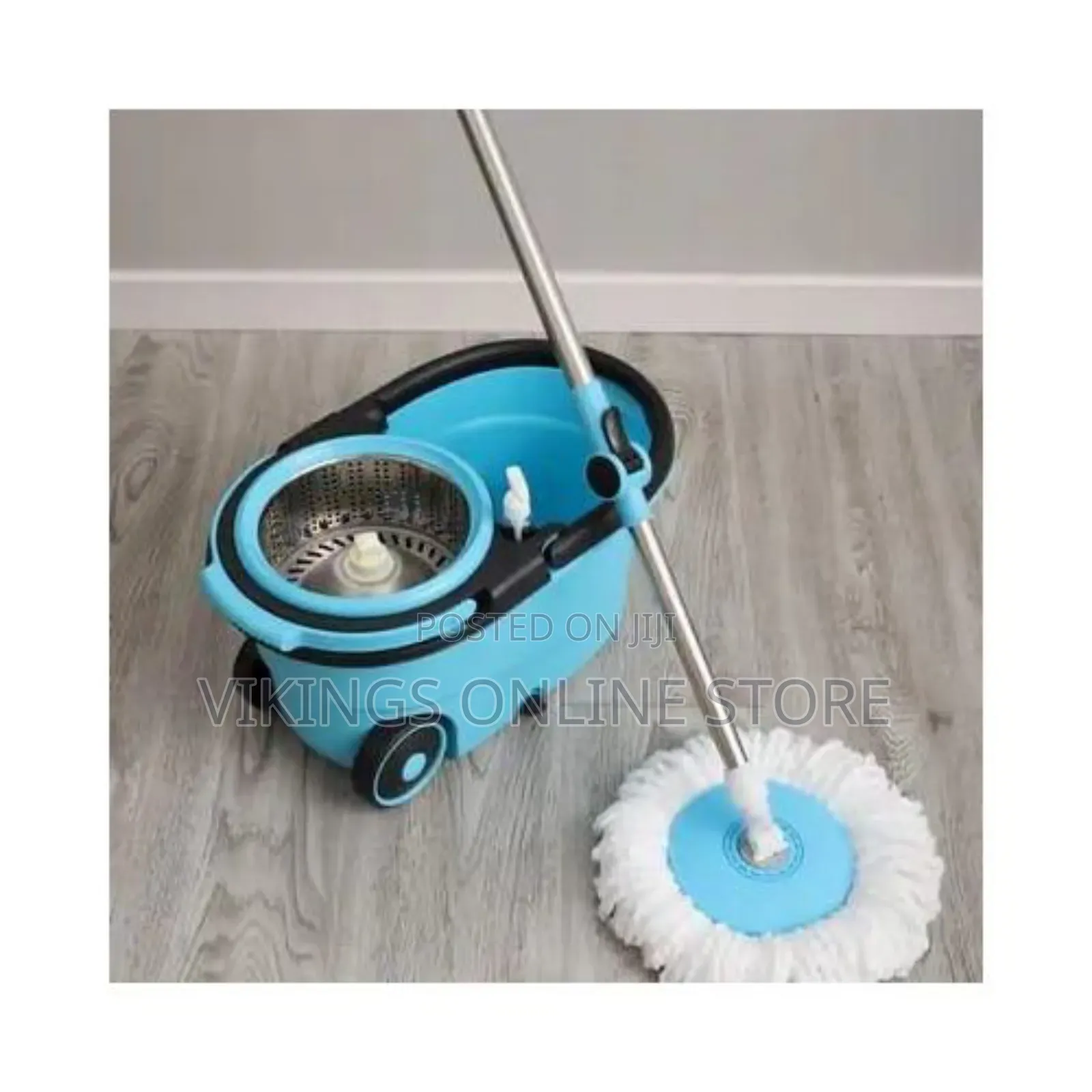 Adjustable Spin Mopper With Bucket-Blue