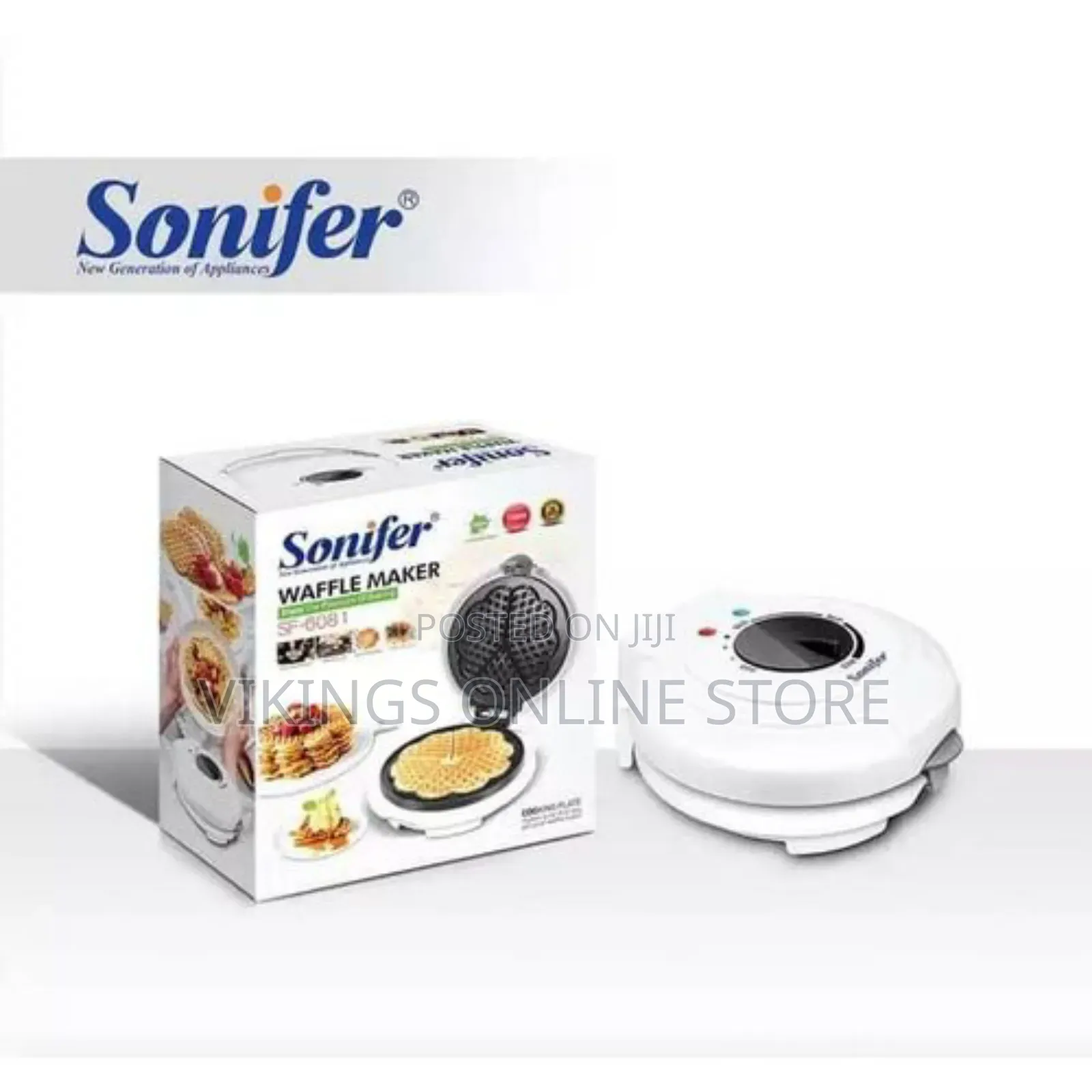 Waffle Maker Iron Machine, Heart - Shaped, Nonstick Coating,