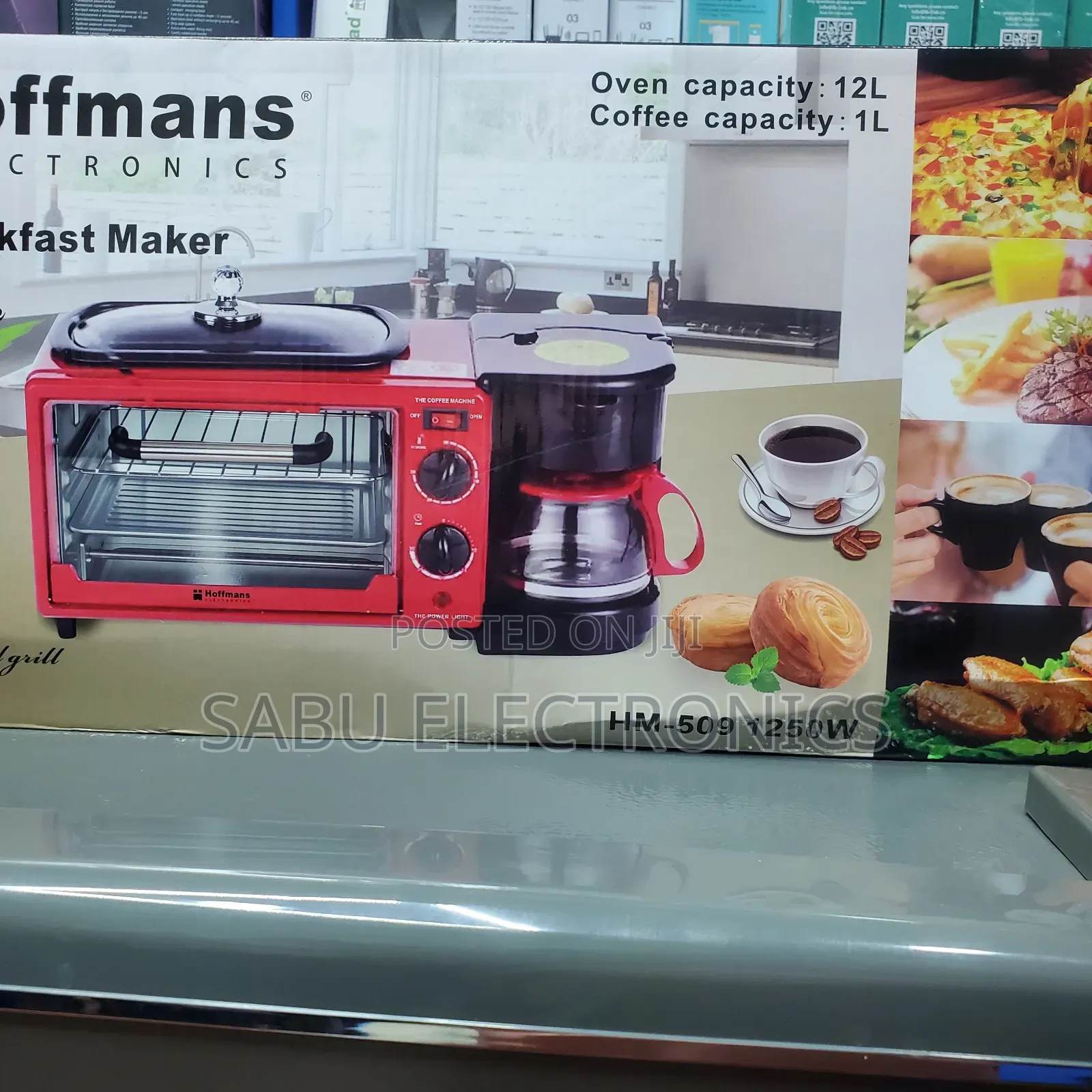 3 in 1 Breakfast Maker- Hoffman - Electric Breakfast Maker