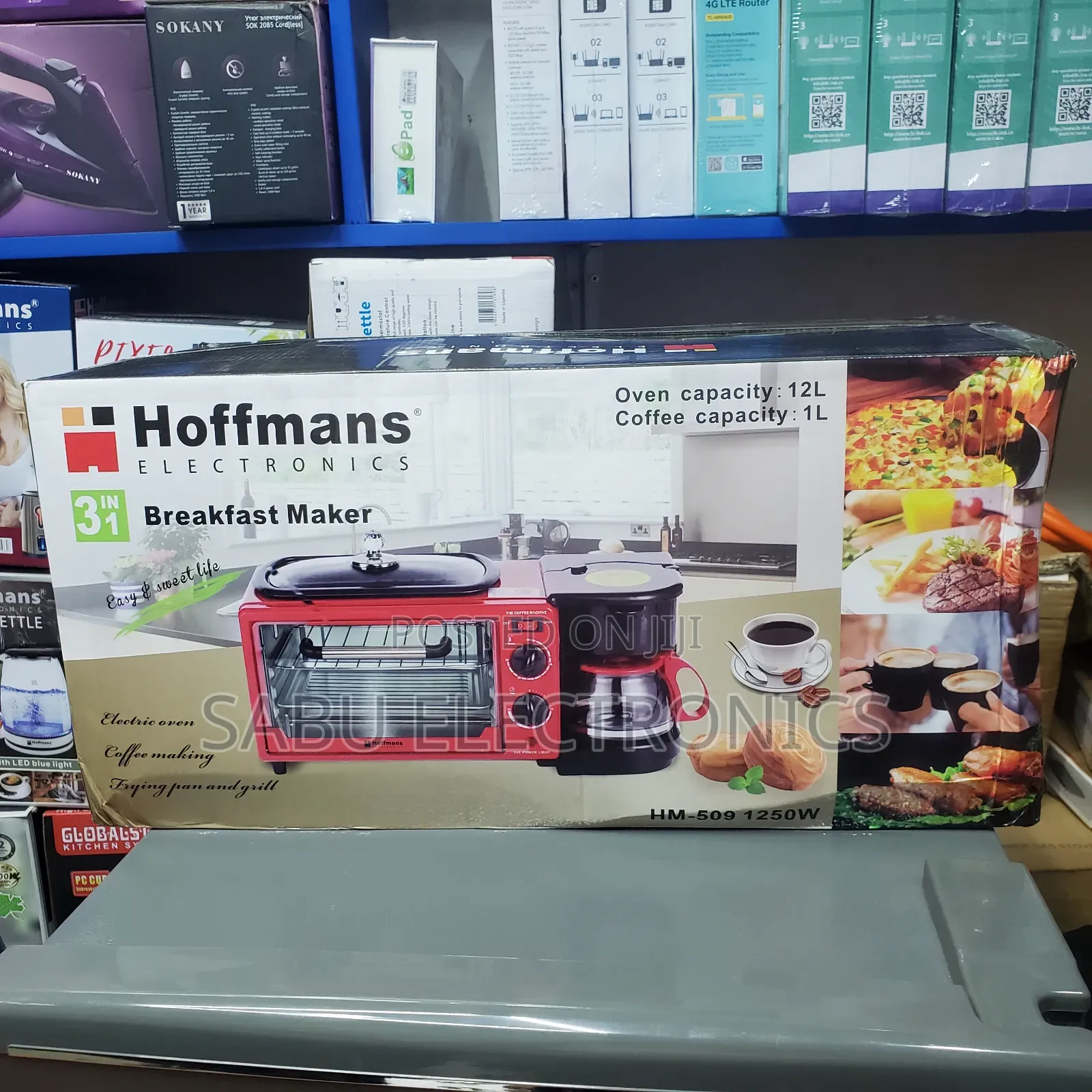 3 in 1 Breakfast Maker- Hoffman - Electric Breakfast Maker