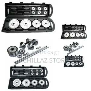 Sliver Dumbbell Set