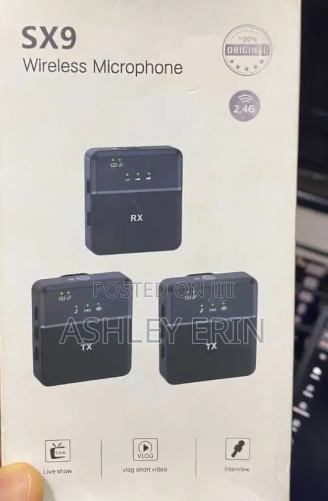 SX9 Portable Lavalier Interview Wireless Microphone