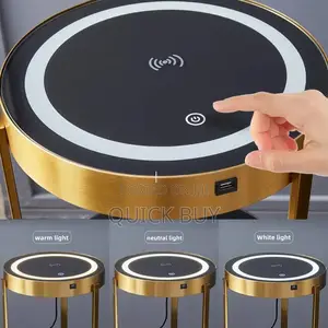 Modern Bedside Table With Wireless Creative Charging
