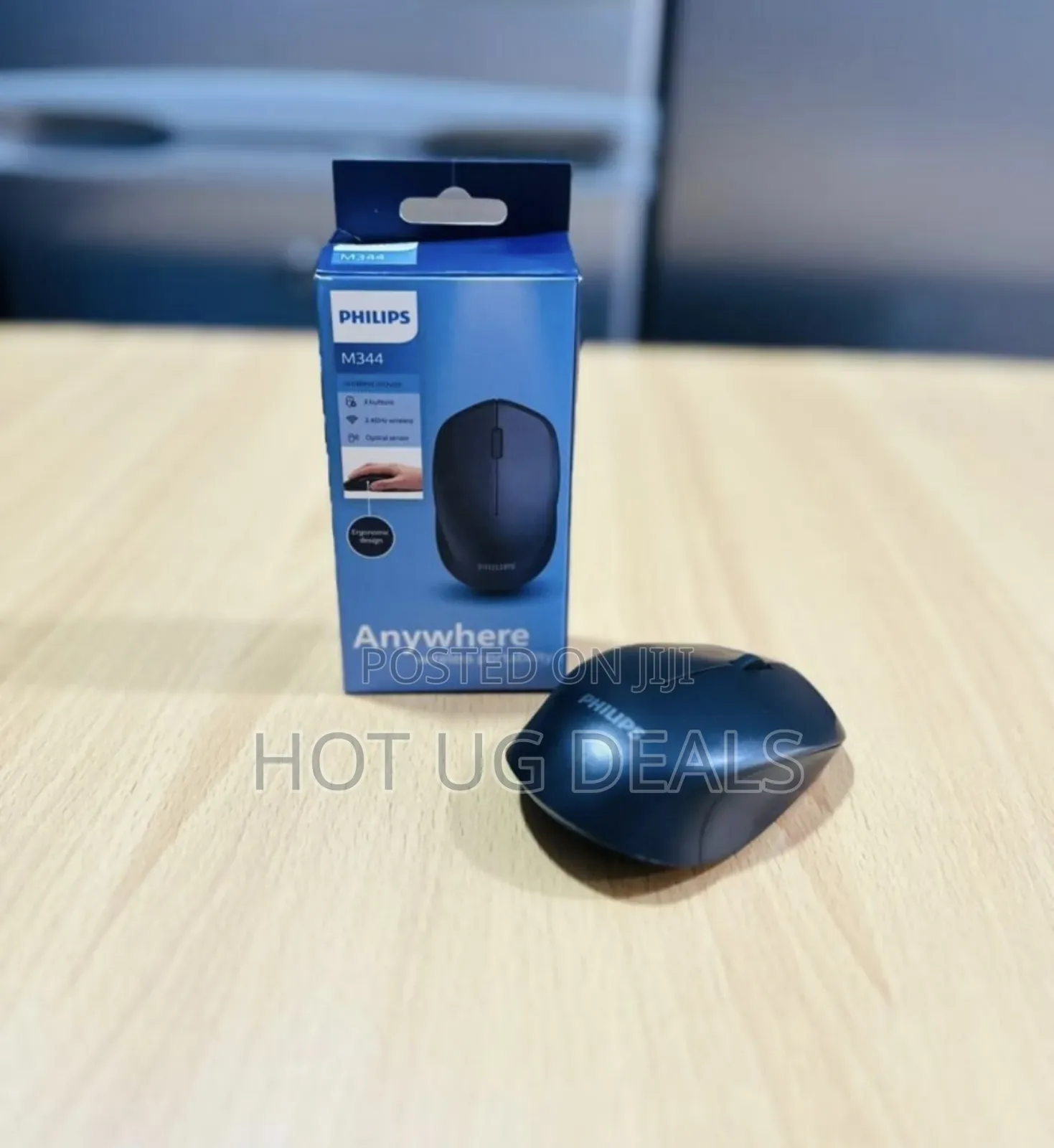 Philips M344 Wireless Mouse 2.4ghz 1600DPI 3 Buttons
