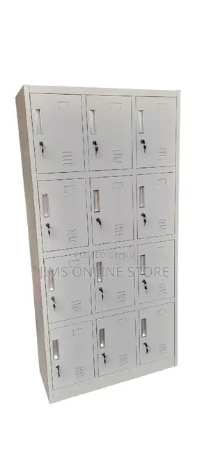 Genuine Filing Cabinet/ Office Locker 12 Doors-Metallic