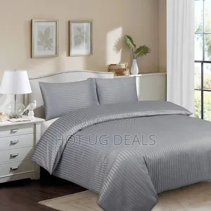 6x6 Plain Zipped Duvet Cover With 1 Bedsheet, 2 Pillowcases