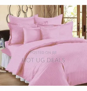 5x6 Plain Zipped Duvet Cover With 1 Bedsheet, 2 Pillowcases