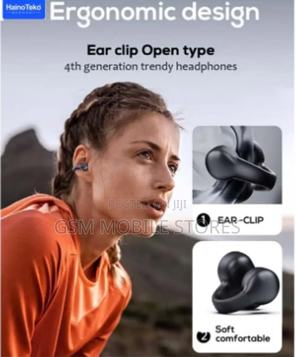 Hainoteko Germany Openair OWS H1 Bluetooth Wireless Earphone