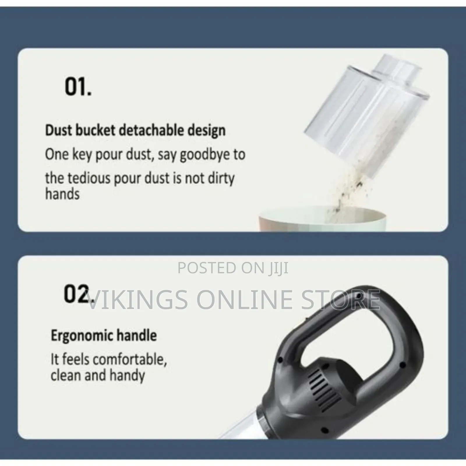 Wireless Charging Handheld Household/Car Vacuum Cleaner