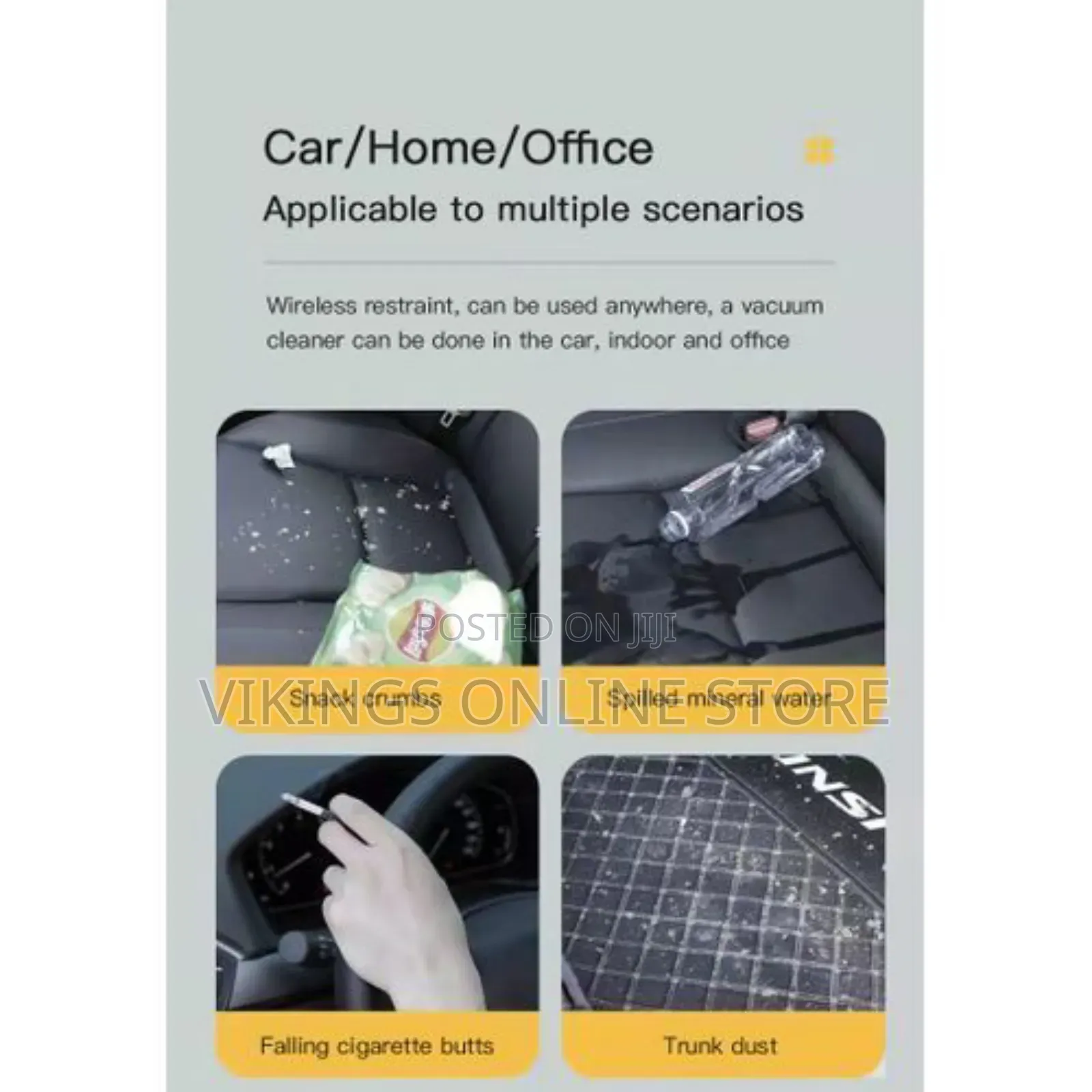 Wireless Charging Handheld Household/Car Vacuum Cleaner