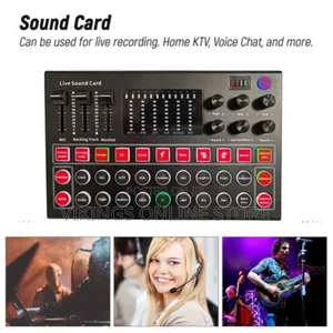 M9 Audio Interface Sound Card Live Voice Mixer External USB