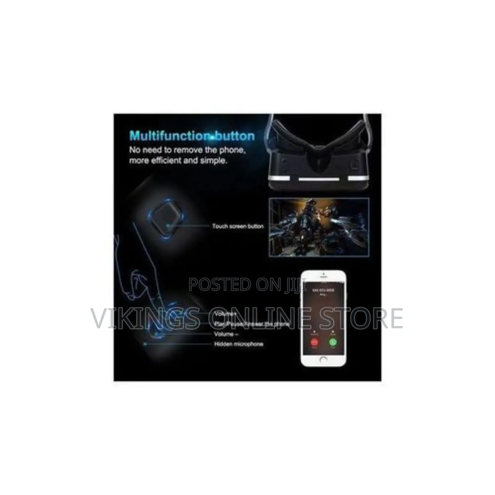 Vr Helmet 3D Box VR Bluetooth Headset VR Glasses Bsuit Black