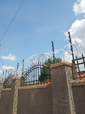 Electric Fence System With Razor Wire New