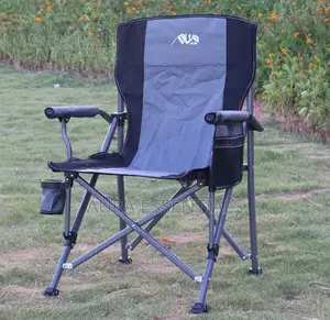 Foldable Metallic Chair With Storage