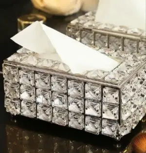 Table Glass Tissue Holder
