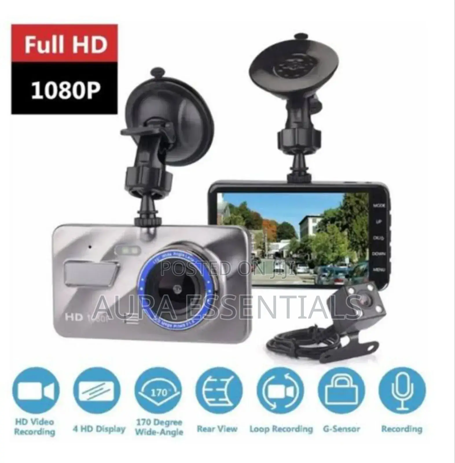 Front and Rear Vehicle Dash Camera