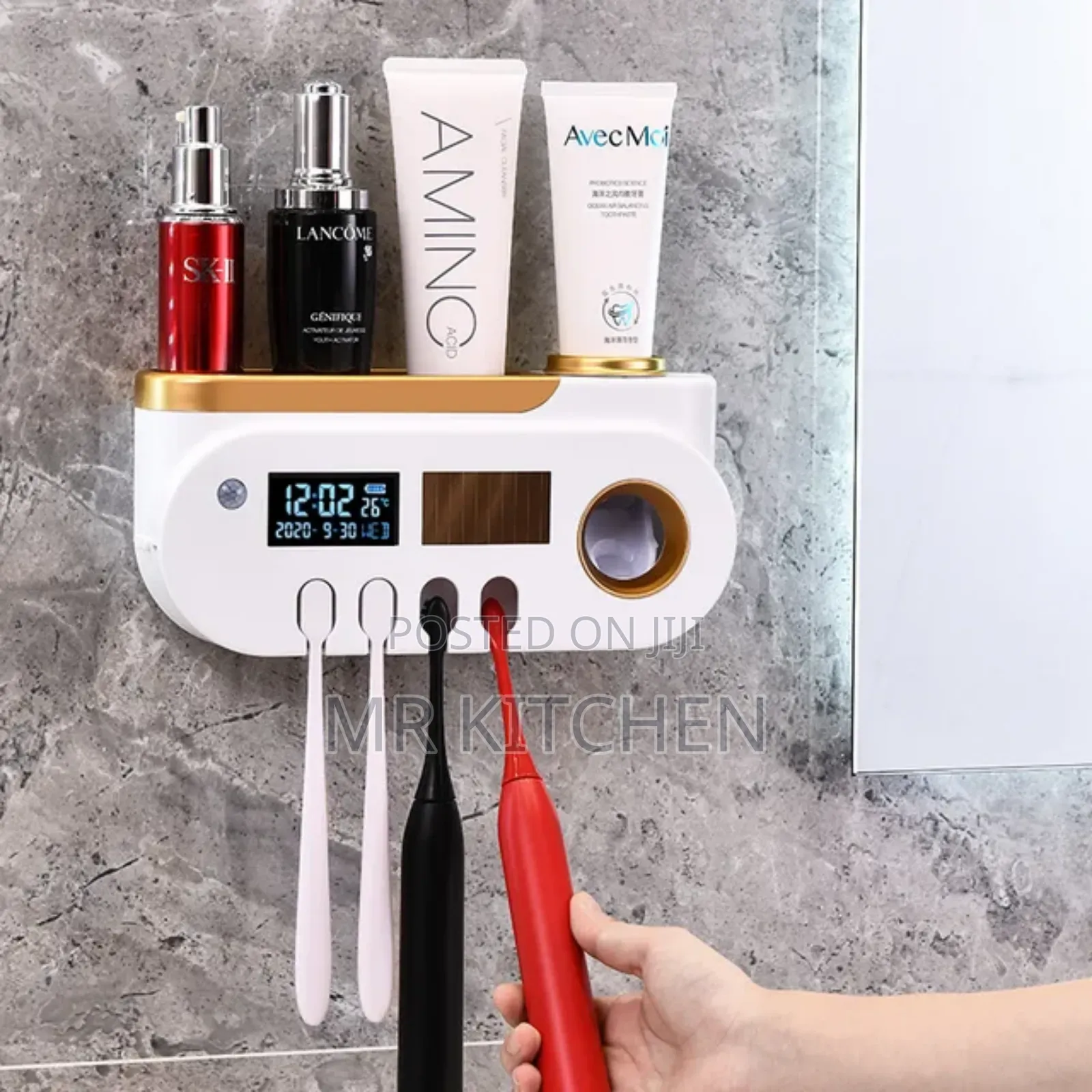 Toothbrush and Toothpaste Dispenser