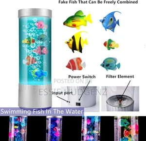 Led Bubble Articial Fish Lamp