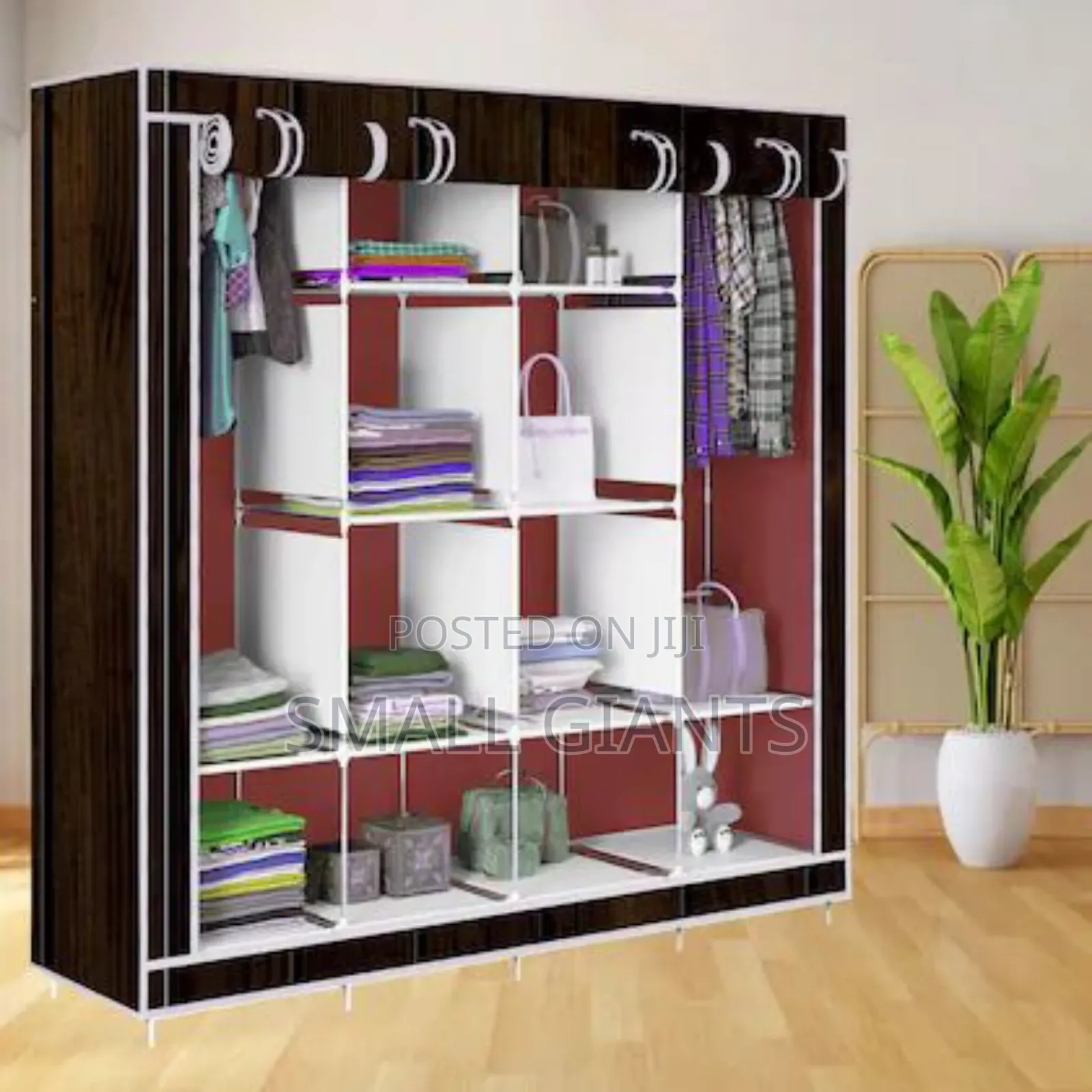 Wood Printedfoldable Wardrobe For Clothes